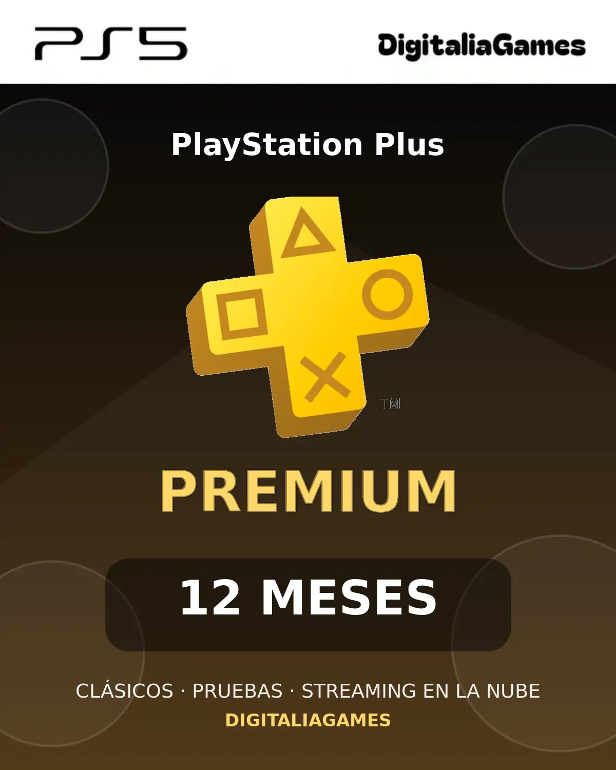 PlayStation Plus Premium 12 Meses PS5